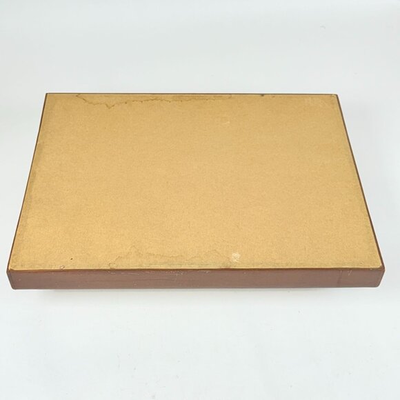 Vintage Fall Goose Harvest Cross-Stitch Serving Tray Rustic Farmhouse Decor - Picture 5 of 10